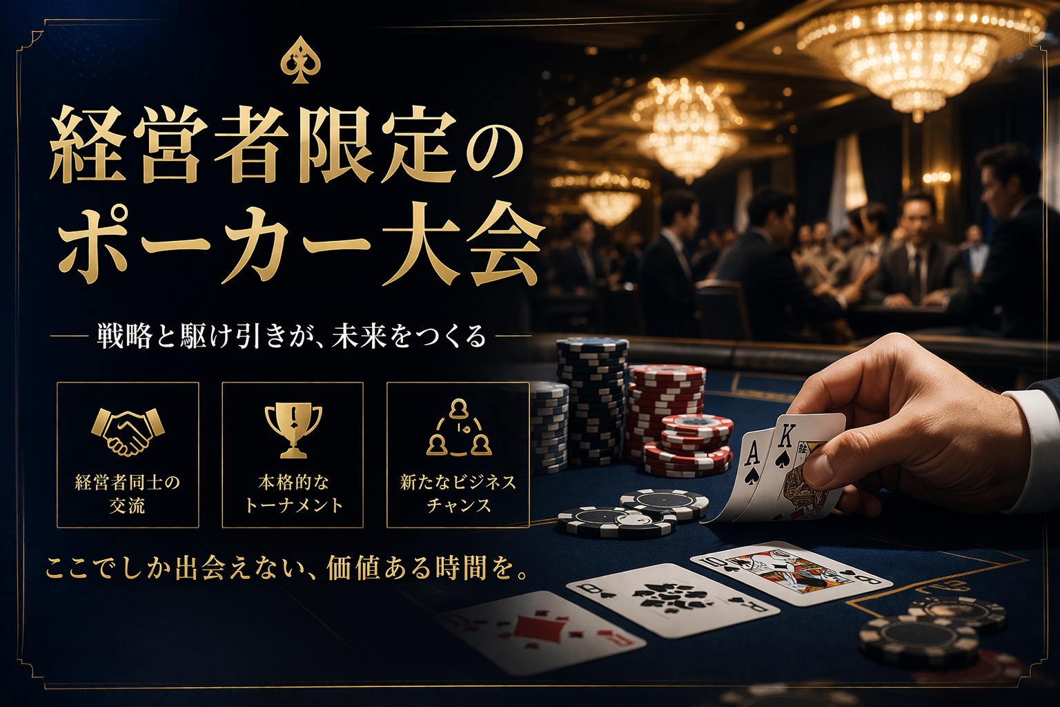 【第1回】【限定16名】経営者ポーカー大会